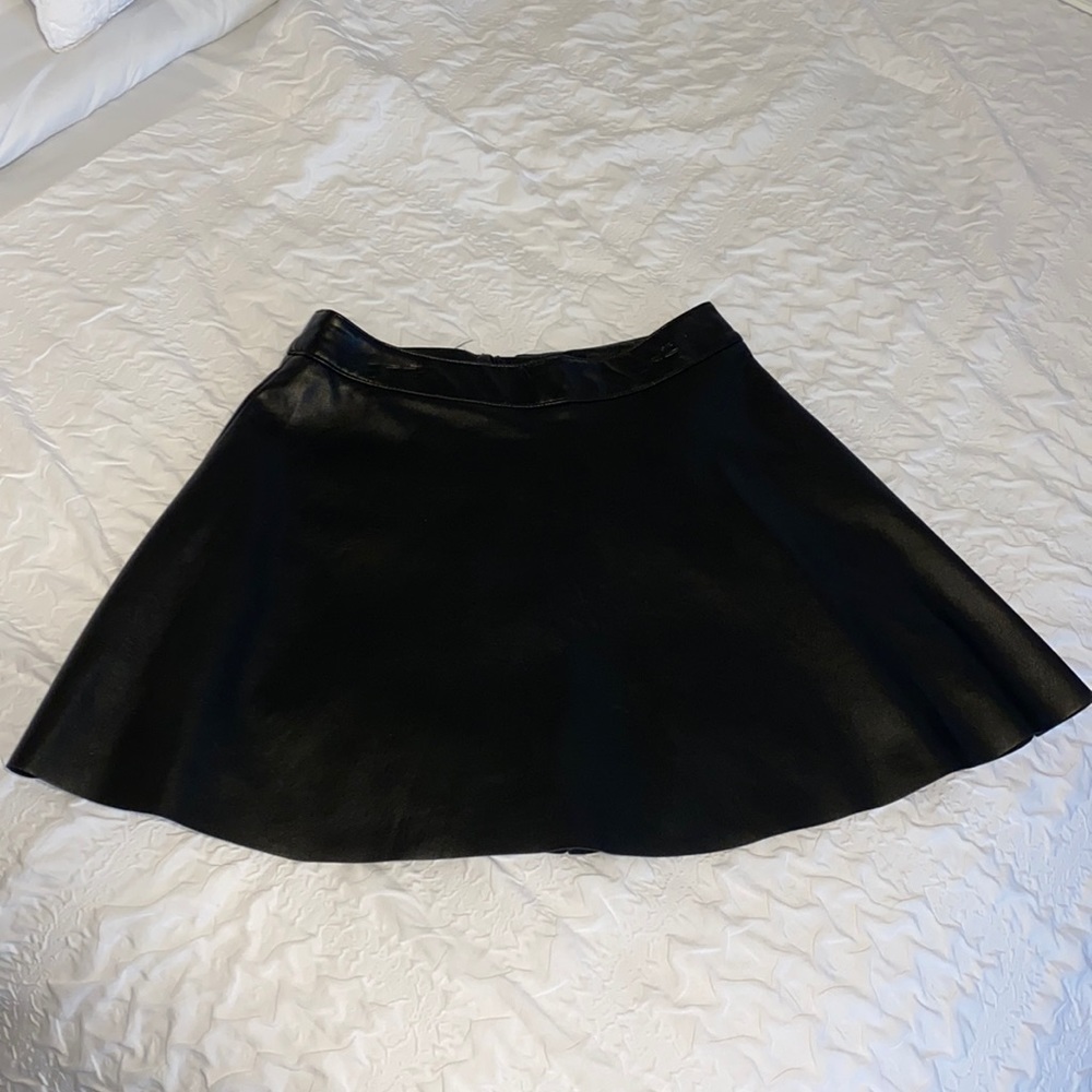 Faux Leather Skirt
